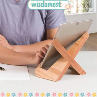 Wisdomest ชั้นวางหนังสือ แบบไม้ พับได้ สําหรับอ่านหนังสือ แท็บเล็ต Pc