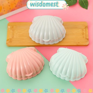 Wisdomest กล่องสบู่ รูปทรงเปลือกหอย กันลื่น สไตล์สร้างสรรค์