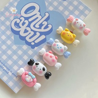 Luckybabys&gt; ใหม่ กิ๊บติดผม ลายการ์ตูน Sanrio Cinnamon Dog My Melody Pompom Purins Hello Kitty ขนาดเล็ก สําหรับเด็ก 1 ชิ้น 6 ชิ้น