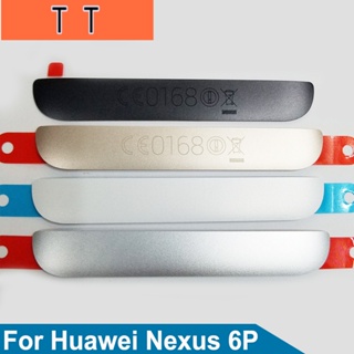  ฝาครอบแบตเตอรี่ด้านหลัง แบบโลหะ พร้อมสติกเกอร์ สําหรับตกแต่ง Google Huawei Nexus 6P