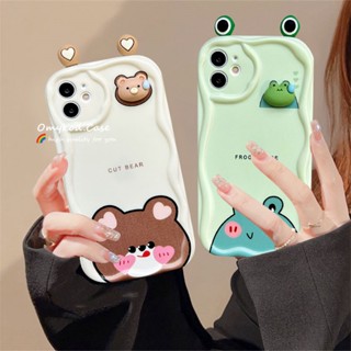 เคสป้องกันโทรศัพท์มือถือ แบบนิ่ม ลายหมีน่ารัก 3D สําหรับ Infinix Hot 20 Play Hot 20i 20 12 Play 30 30i Hot 8 9 Infinix Note 12 Turbo G96 Infinix Smart 6 7 5 6 Pua 5 2020