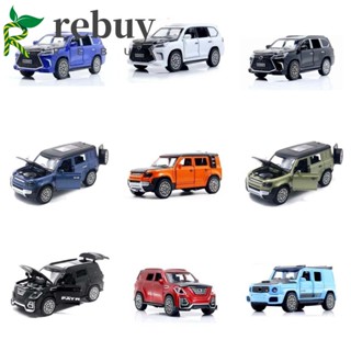 Rebuy โมเดลรถออฟโร้ดจําลอง โลหะอัลลอย 4 ประตู เปิดได้ 1/36 Lexus Lx570 ของเล่นสําหรับเด็ก