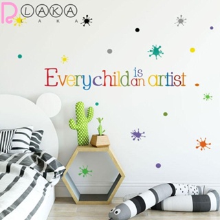 Lakamier สติกเกอร์ PVC ลายศิลปิน Every Child is A Artist ลอกออกได้ สําหรับติดตกแต่งผนังบ้าน