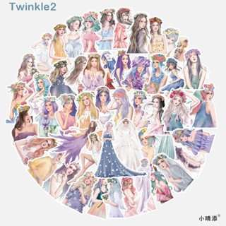 Twinkle สติกเกอร์ PVC ลายเด็กผู้หญิง แฟชั่น หลากสี สําหรับตกแต่ง DIY