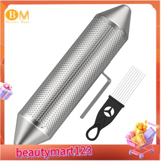 【BM】เครื่องดนตรีกลองโลหะ สีเงิน พร้อมที่ขูดทราย