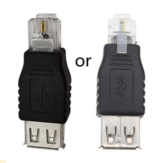 Xin อะแดปเตอร์เชื่อมต่อ USB 2 0 USB-A Female To RJ11 6P2C Male Ethernet สําหรับโทรศัพท์มือถือ