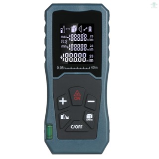 Laser Distance Meter Handheld 1.6-inch LCD Diastimeter Bubble Level Pythagorean Mode Measure Distance Area and Volume