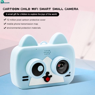 Cute Kitten Cartoon Children&amp;#39;s Mini Camera Support WiFi Wireless Photo Sharing Portable 1080P Camera 4X zoom video camera toy For Kids Gift home home home