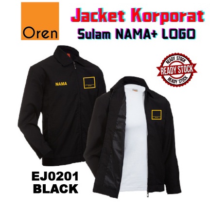 OREN SPORT Jacket Korporat Eksekutif Hitam Corporate Jacket Executive Jacket ej0201