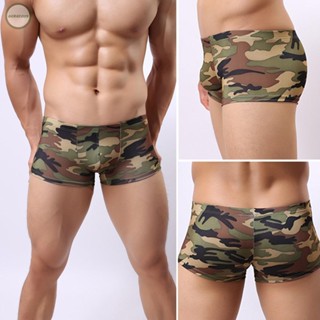 GORGEOUS~Trunks Micro Fiber Army Green Breathable Camouflage Underpants Briefs Underwear