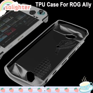 SOLIGHTER เคสป้องกันคอนโซล TPU แบบนิ่ม สีโปร่งใส สําหรับ Asus ROG Ally