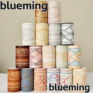 Blueming2 วอลเปเปอร์ไวนิล ลายนูน สไตล์เรโทร มีกาวในตัว สําหรับติดตกแต่งห้องนั่งเล่น