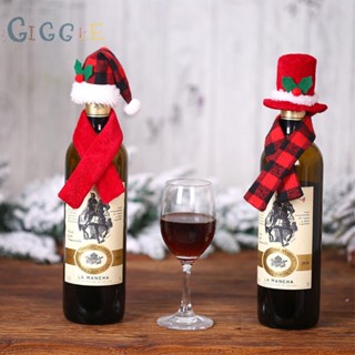 ⭐NEW ⭐Whimsical Christmas Wine Bottle Decor Set of 5 Mini Santa Hats and Scarves