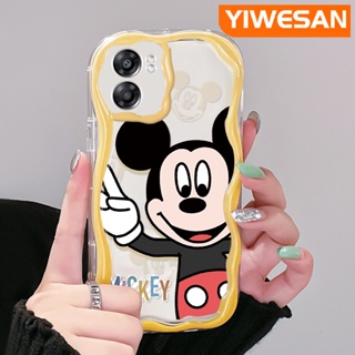 เคสโทรศัพท์มือถือ ซิลิโคนนุ่ม ใส ลายการ์ตูนมิกกี้เมาส์น่ารัก สีสันสดใส สําหรับ OPPO A57 2022 A77 2022 A57s A77E A77S