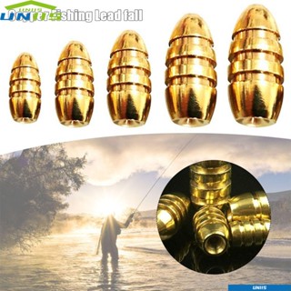 Uniis ตะกั่วถ่วงน้ําหนัก ทองแดง สําหรับตกปลา 10 ชิ้น ต่อล็อต
