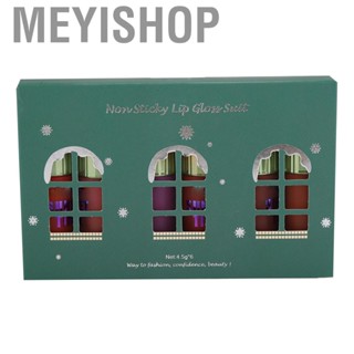 Meyishop Christmas Lipstick  Full Color and  Design Matte Texture Non-Sticky  Set for Festival Like