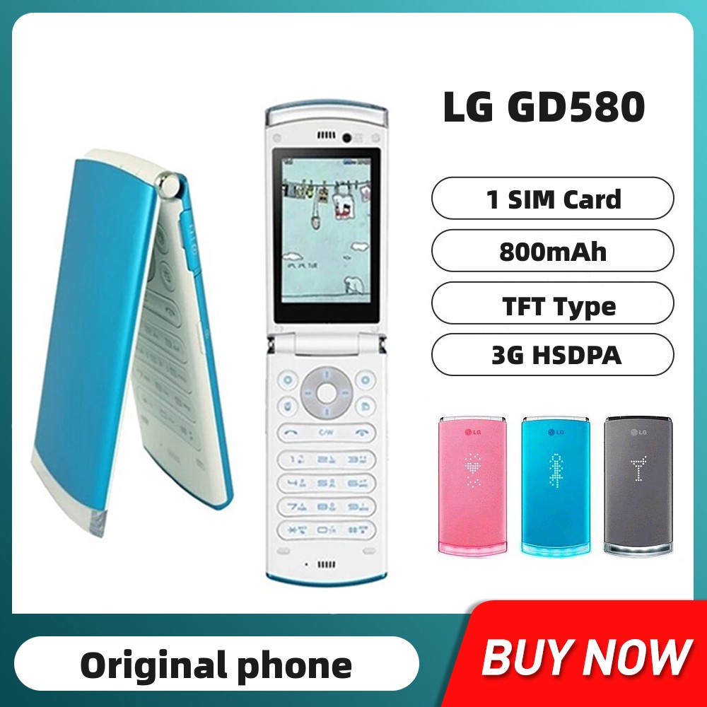 อมยิ้ม GD580 LG Lollipop GD580 800mAh 3.15MP หน้าจอ OLED ซ่อนภายนอก ส่งฟรี