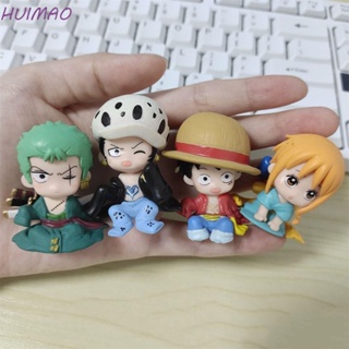 Huimao โมเดลฟิกเกอร์ PVC รูปอนิเมะ Luffy ของเล่นบรรเทาความเครียด