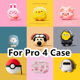 【Case Home】เคสหูฟัง แบบนิ่ม ลายการ์ตูนไดโนเสาร์น่ารัก สําหรับ Pro 4 No.2