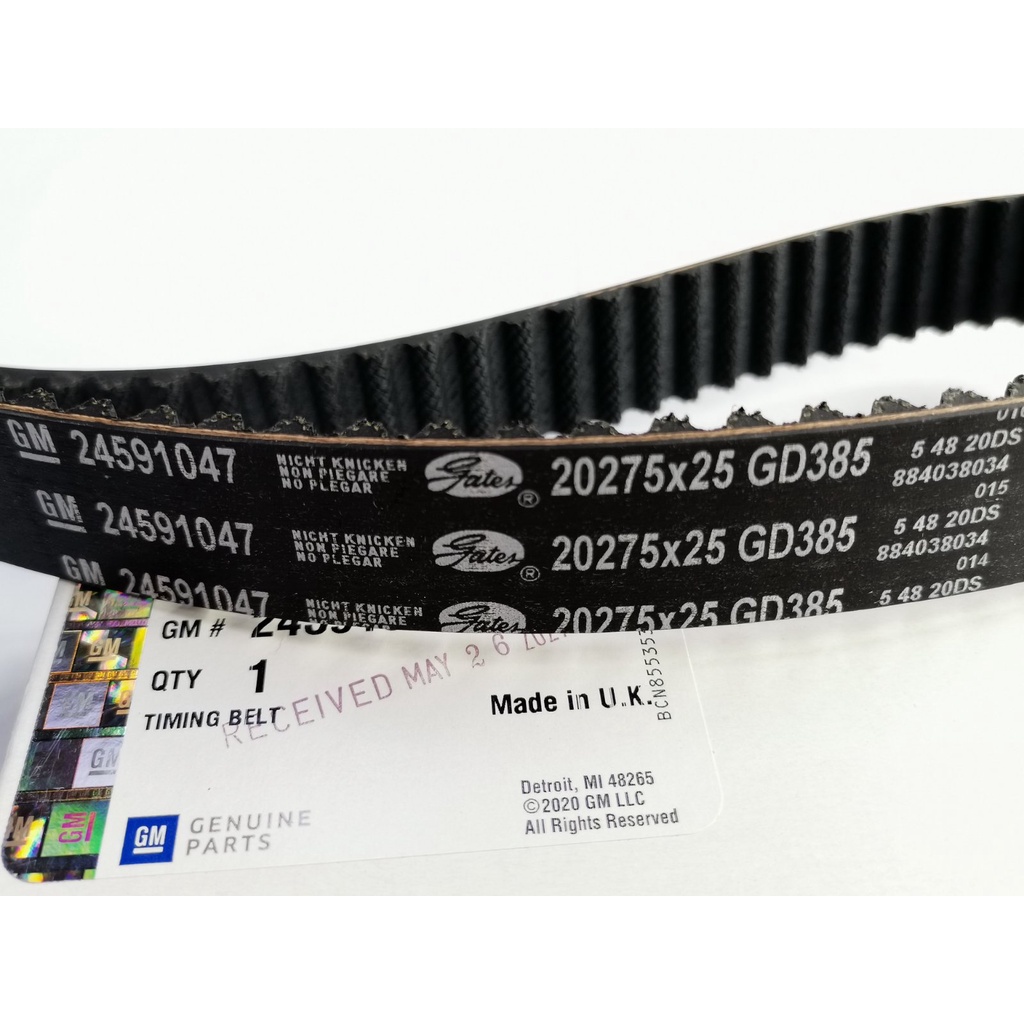 (ของแท้ศูนย์) CHEVROLET สายพานไทม์มิ่ง COLORADO TRAILBLAZER - ธรรมดา, ออโต้, 5เกียร์, 6เกียร์ - 24591047 , 12625215