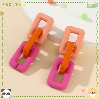 Nextth ต่างหูอะคริลิค แบบห้อย ขนาดใหญ่ เรียบง่าย