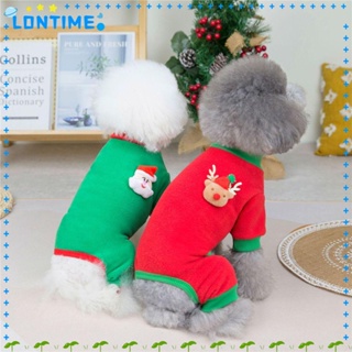 Lontime เสื้อผ้าสัตว์เลี้ยง คอสเพลย์ คริสต์มาส สําหรับสุนัข