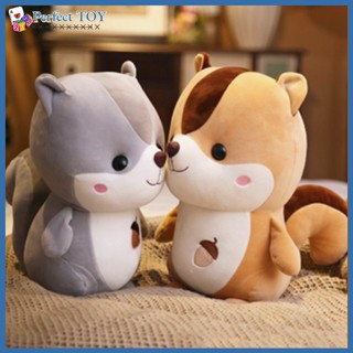 Pst ตุ๊กตากระรอก ผ้ากํามะหยี่ ประดับคริสตัล สี่ด้าน ของเล่นสําหรับเด็ก