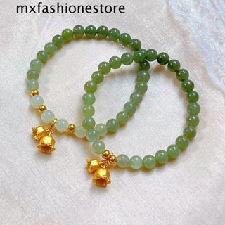 Mxfashione สร้อยข้อมือ จี้หยกเทียม น่ารัก เครื่องประดับแฟชั่น สําหรับผู้หญิง