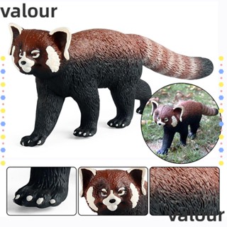 Valour โมเดลแพนด้าจําลอง สีแดง ของเล่นเสริมการเรียนรู้เด็ก