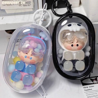 กระเป๋าตุ๊กตา PVC ใส ขนาด 10 ซม. สําหรับใส่ตุ๊กตาการ์ตูน