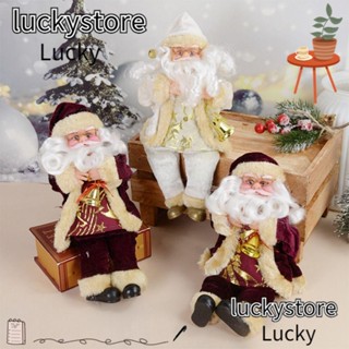 Lucky ตุ๊กตาซานตาคลอส DIY สําหรับตกแต่งบ้าน หน้าต่าง วันคริสต์มาส