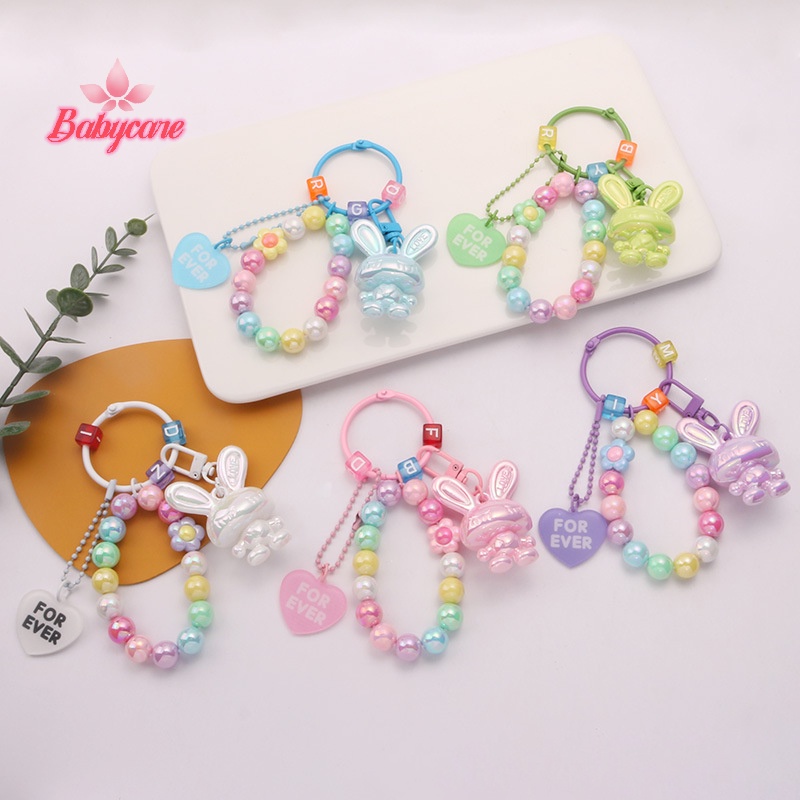 Byce> พวงกุญแจ จี้รูปเป็ดยิ้มน่ารัก สีแคนดี้ สําหรับ Airpods Pro