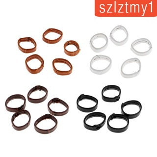 [szlztmy1] สายรัดข้อมือหนัง PU 20 มม. 22 มม. 24 มม. 5 ชิ้น