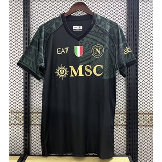 เสื้อกีฬาแขนสั้น ลายทีมชาติฟุตบอล Napoli 2 Away Jersey S-XXL 23-24 ชุดเยือน สําหรับผู้ชาย