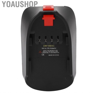 Yoaushop Lithium  Converter Wide Compatibility Perfectly Fit Adapter Secure Connection 18V ABS for Cordless Tool