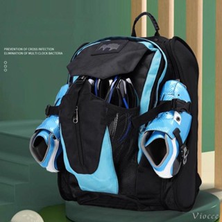 [Viocee] กระเป๋าเป้สะพายหลัง สําหรับใส่รองเท้าโรลเลอร์สเก็ต สเก็ต