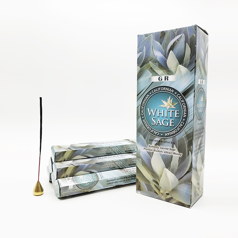 F White Sage Inidan Stick Incense Sticks Office Yoga Refreshing Room Fragrance Wholesale Lots Bulk I