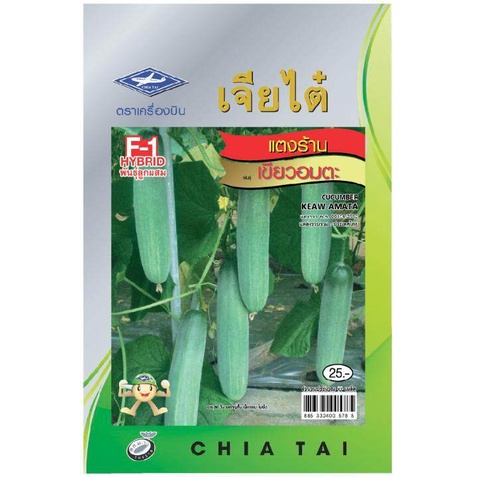 แตงร้าน เขียวอมตะ162 CT/F1-033 เจียไต๋ F1 ประมาณ70เมล็ด เมล็ดพันธุ์ผัก เมล็ดผัก เมล็ดพืช ผักสวนครัว