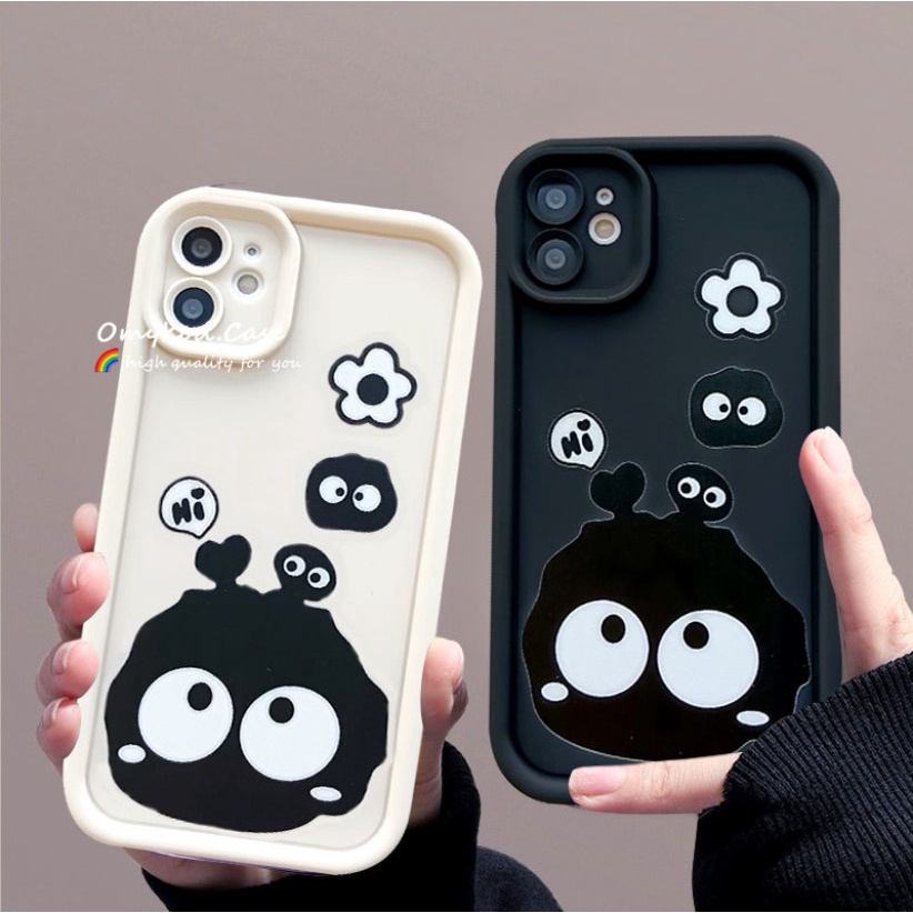 Ready Stock Redmi 13C 10 A1 9C 9T Note 13 Pro Plus 5G 12 11 10 8 xiaomi 12 11 Lite Poco X6 Pro 5G Thickening Casing Cute Coal Ball Phone Case Soft Protection Back Cover