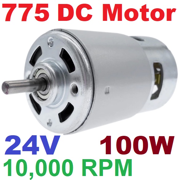 พร้อมส่ง 775 DC Motor 24V ball bearing Large Torque Low Noise