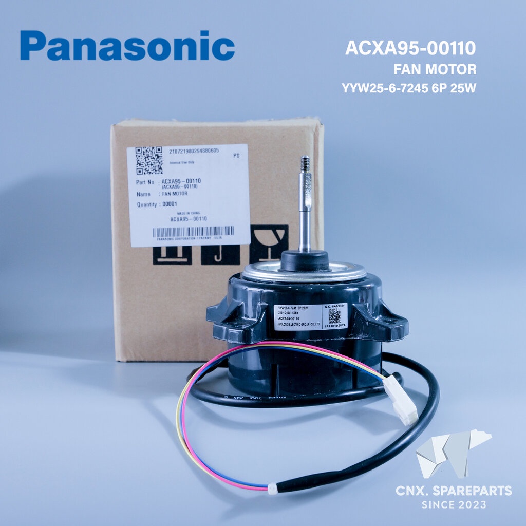 ACXA95-00110 มอเตอร์แอร์ Panasonic มอเตอร์แอร์พานาโซนิค มอเตอร์คอยล์ร้อน YYW25-6-7245 25W.