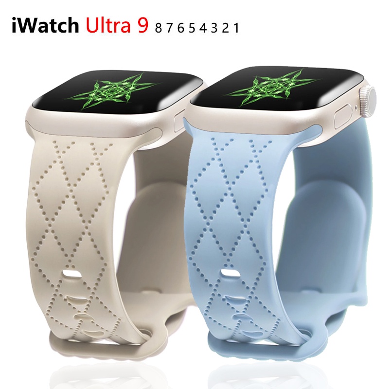 ใหม่ สายนาฬิกาข้อมือซิลิโคน สําหรับ Apple Watch 44 มม. 40 มม. 45 มม. 49 มม. 41 มม. 38 มม. 42 มม. iwatch ultra 2 series se 7 6 5 4 3 8 9