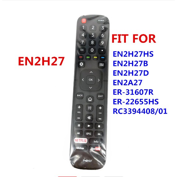 สําหรับรีโมทคอนโทรล Devant Hisense ควบคุม Remoto En2h27 En2h27HS สําหรับสมาร์ททีวี EN2H27B EN2H27HS 