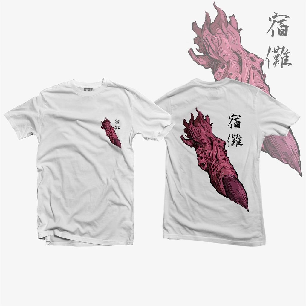 เสื้อคู่ เสื้ออนิเมะ Jujutsu Kaisen - Sukuna Finger ผ้าฝ้ายแฟชั่นอะนิเมะเสื้อยืดแขนสั้นอะนิเมะสุดฮอต