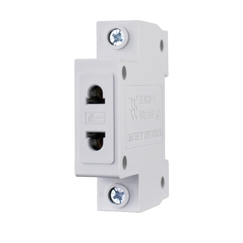 ปลั๊กไฟ AC สำหรับติดรางปีกนก 10-16A ลูกปลั๊ก ปลั๊กติดตู้คอนโทรล ปลั๊กตัวเมีย MODULAR SOCKET