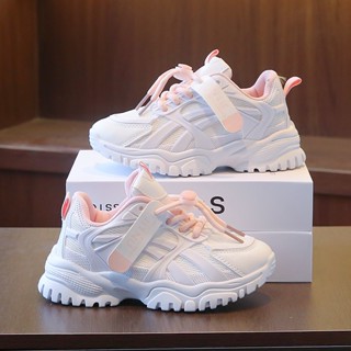 รองเท้าผ้าใบลําลอง ผ้าตาข่าย ระบายอากาศได้ดี สีขาว แฟชั่นฤดู…