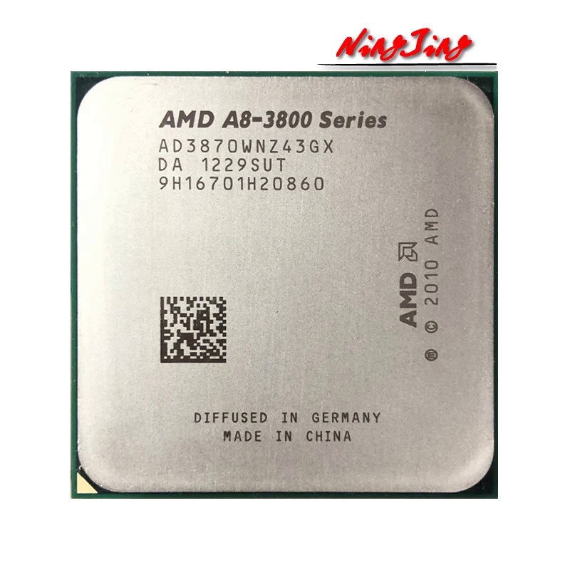 แผ่น CPU Amd A8-series A8-3870K A8 3870K 3.0 Gigabit Quad Core ad3870wnz43gx FM1