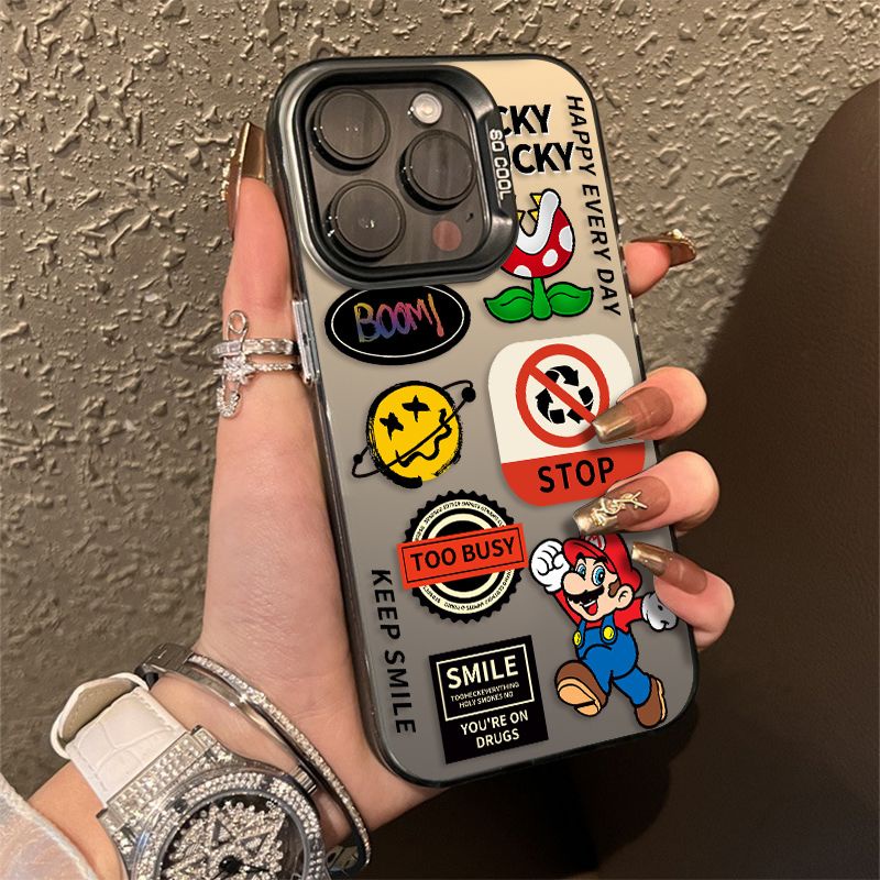 เคสโทรศัพท์มือถือ ลายการ์ตูนมาริโอ้ สําหรับ iPhone 15 14 13 11 12Promax 11Promax 12Pro 14plus 15Promax IEEA