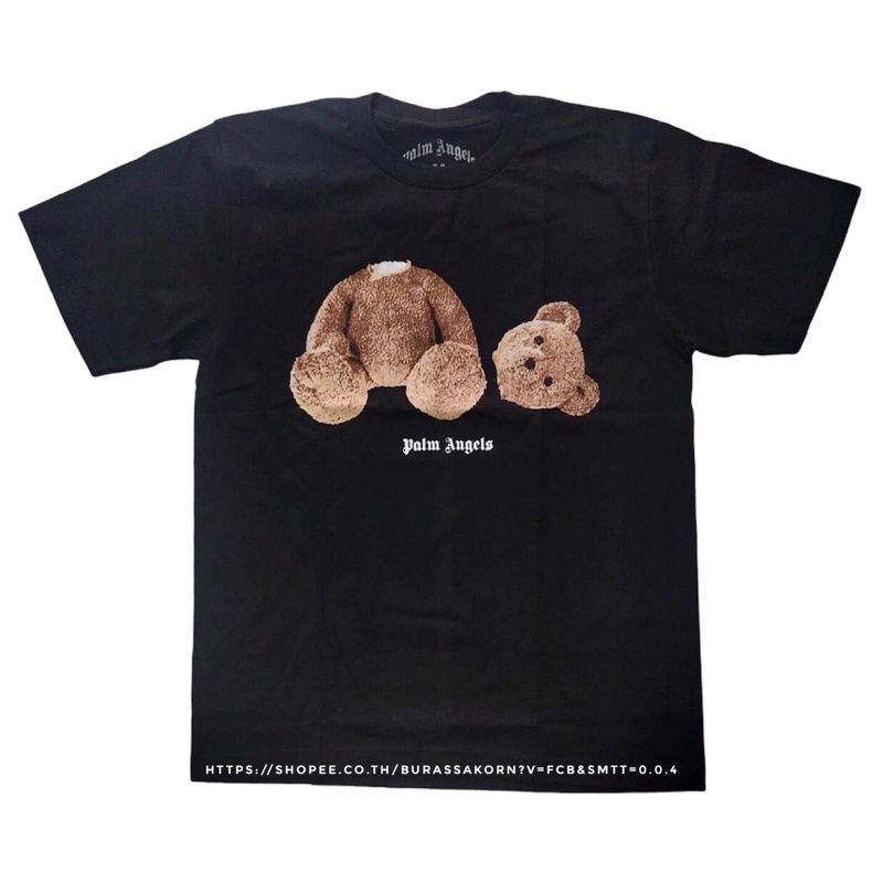 streetwear เสื้อยืด  หมีหัวขาด  ปาล์มแองเจิล10.10/4-7