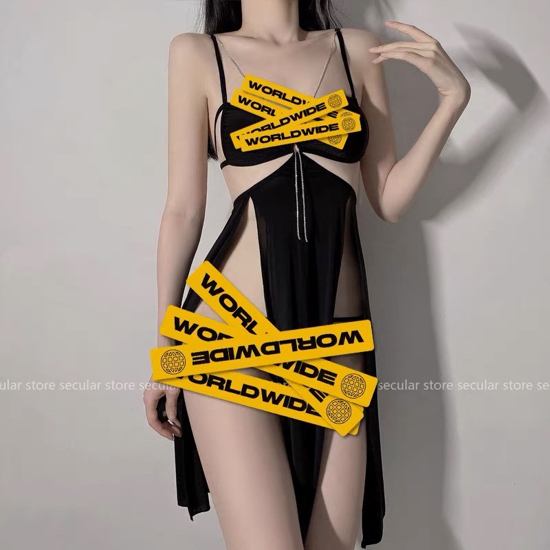 [PRODUCT NAME COVER] - SX883 - บอดี้สูทเซ็กซี่รุ่นใหม่มีก้นผ่าและเข็มขัดพร้อมชิปฟรี - Kellywang